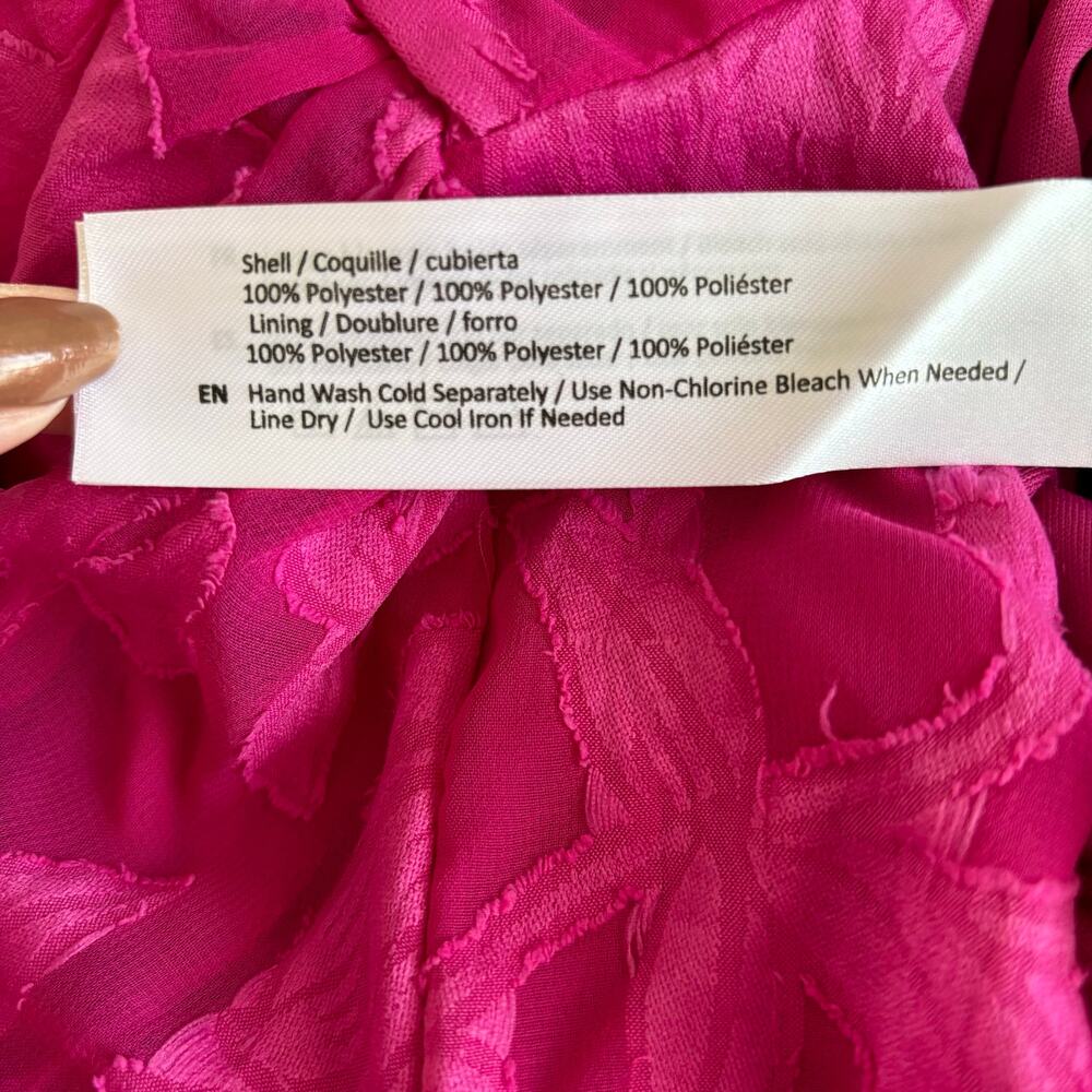 Band of the Free Kiss Me Fuchsia Pink Peplum Mini Dress Women’s Size XS NWT - Picture 7 of 11